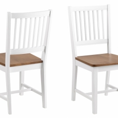 Jedálenská stolička Lyalla II. (súprava 2 ks), biela - 1