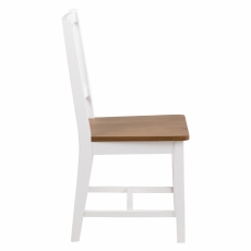 Jedálenská stolička Lyalla II. (súprava 2 ks), biela - 3