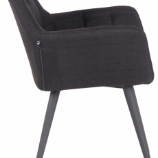 Jedálenská stolička Lyss, textil, čierna - 2
