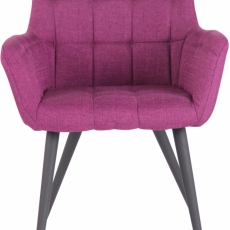 Jedálenská stolička Lyss, textil, fialová - 1