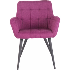 Jedálenská stolička Lyss, textil, fialová