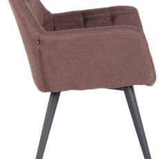 Jedálenská stolička Lyss, textil, hnedá - 2
