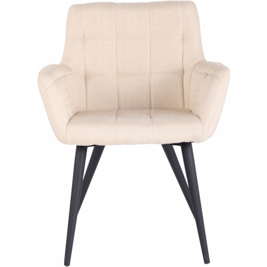 Jedálenská stolička Lyss, textil, krémová - 1