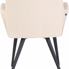 Jedálenská stolička Lyss, textil, krémová - 4