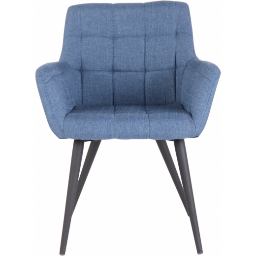 Jedálenská stolička Lyss, textil, modrá - 1