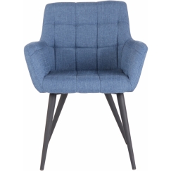 Jedálenská stolička Lyss, textil, modrá