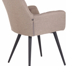 Jedálenská stolička Lyss, textil, taupe - 3