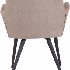 Jedálenská stolička Lyss, textil, taupe - 4