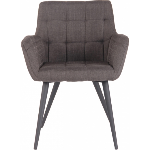 Jedálenská stolička Lyss, textil, tmavo šedá - 1