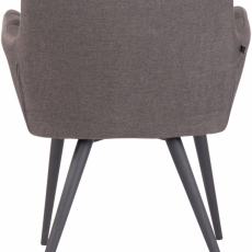 Jedálenská stolička Lyss, textil, tmavo šedá - 4