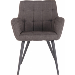 Jedálenská stolička Lyss, textil, tmavo šedá