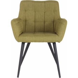 Jedálenská stolička Lyss, textil, zelená