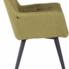 Jedálenská stolička Lyss, textil, zelená - 2