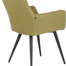 Jedálenská stolička Lyss, textil, zelená - 3