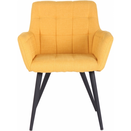 Jedálenská stolička Lyss, textil, žltá - 1