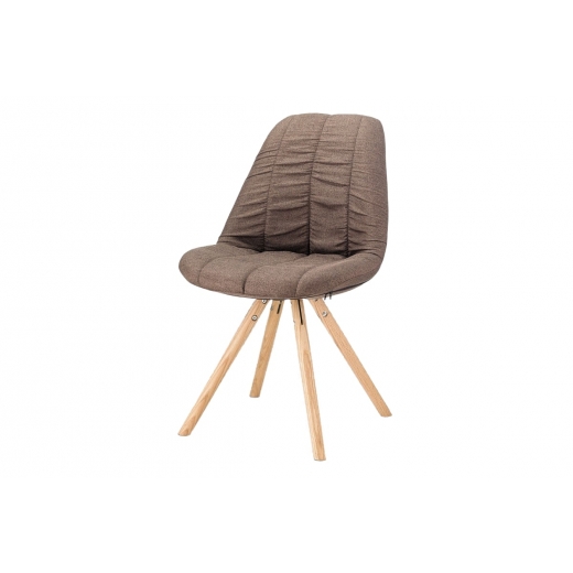 Jedálenská stolička Maddi (súprava 4 ks), hnedá - 1