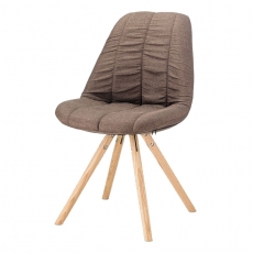 Jedálenská stolička Maddi (súprava 4 ks), hnedá - 1