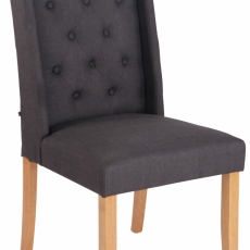 Jedálenská stolička Malea, textil, čierna - 1