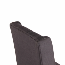 Jedálenská stolička Malea, textil, čierna - 5