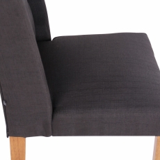 Jedálenská stolička Malea, textil, čierna - 7