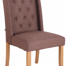 Jedálenská stolička Malea, textil, hnedá - 1