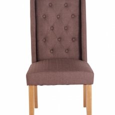 Jedálenská stolička Malea, textil, hnedá - 2