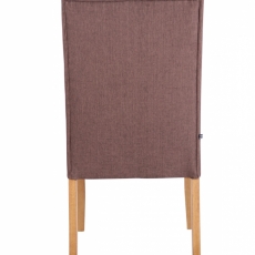 Jedálenská stolička Malea, textil, hnedá - 5