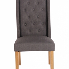 Jedálenská stolička Malea, textil, tmavo šedá - 2