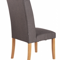 Jedálenská stolička Malea, textil, tmavo šedá - 4