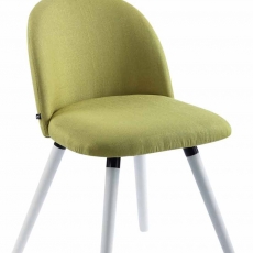 Jedálenská stolička Mandel textil, biele nohy - 4