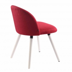 Jedálenská stolička Mandel textil, biele nohy - 13