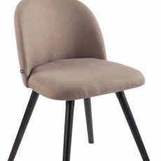 Jedálenská stolička Mandel textil, čierne nohy - 7