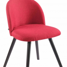 Jedálenská stolička Mandel textil, čierne nohy - 2