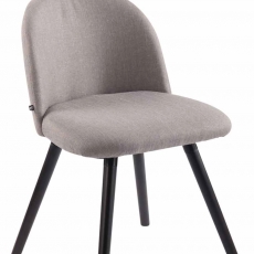 Jedálenská stolička Mandel textil, čierne nohy - 9