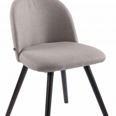 Jedálenská stolička Mandel textil, čierne nohy - 9