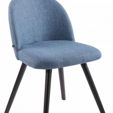 Jedálenská stolička Mandel textil, čierne nohy - 10