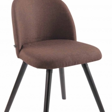 Jedálenská stolička Mandel textil, čierne nohy - 5
