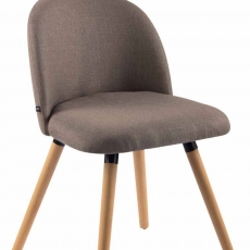 Jedálenská stolička Mandel textil, prírodné nohy - 7