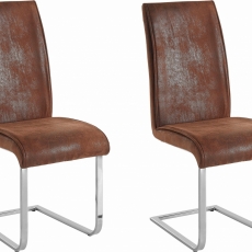 Jedálenská stolička Mant (Súprava 2 ks), hnedá - 1