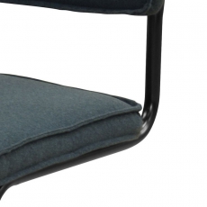 Jedálenská stolička Maria, čierna podnož (SET 4 ks), antracit - 2