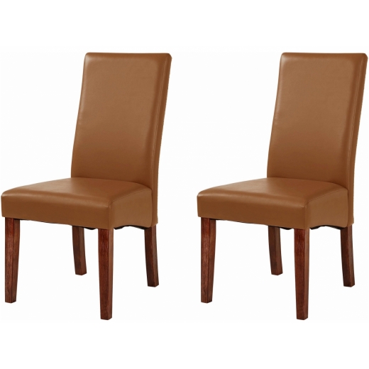 Jedálenská stolička Marix (Súprava 2 ks), hnedá - 1