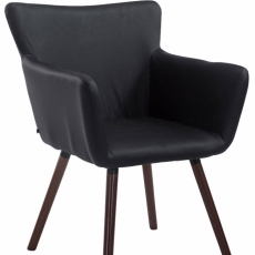 Jedálenská stolička Marre, čierna / hnedá - 1