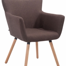 Jedálenská stolička Marre, hnedá / prírodné drevo - 1