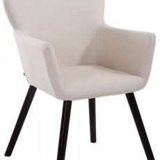 Jedálenská stolička Marre, krémová / tmavo hnedá - 1