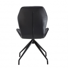 Jedálenská stolička Matrix, syntetická koža, čierna - 6
