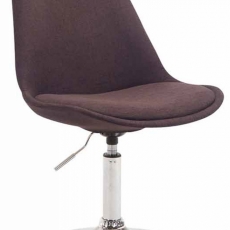 Jedálenská stolička Mave, hnedá / strieborná - 1