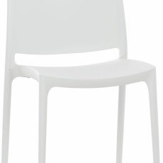 Jedálenská stolička May, biela - 1