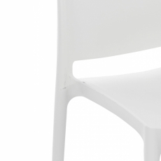 Jedálenská stolička May, biela - 5