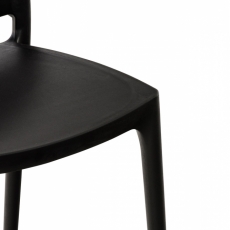 Jedálenská stolička May, čierna - 6