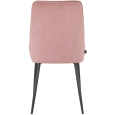 Jedálenská stolička Maya (SET 2 ks), zamat, ružová - 5